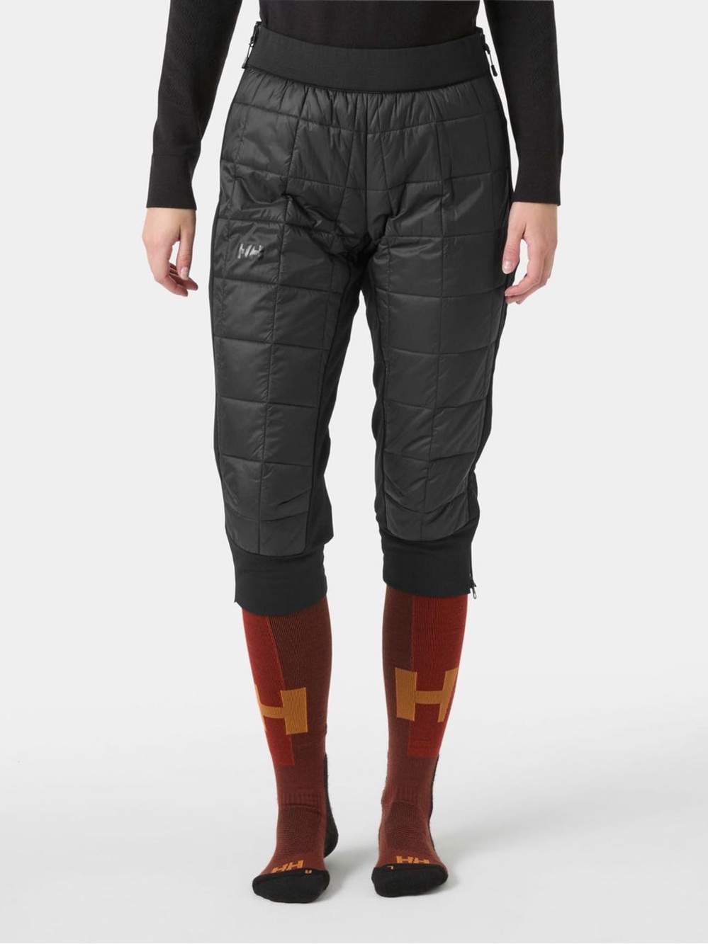 Helly Hansen Black Quilted Cropped Capris